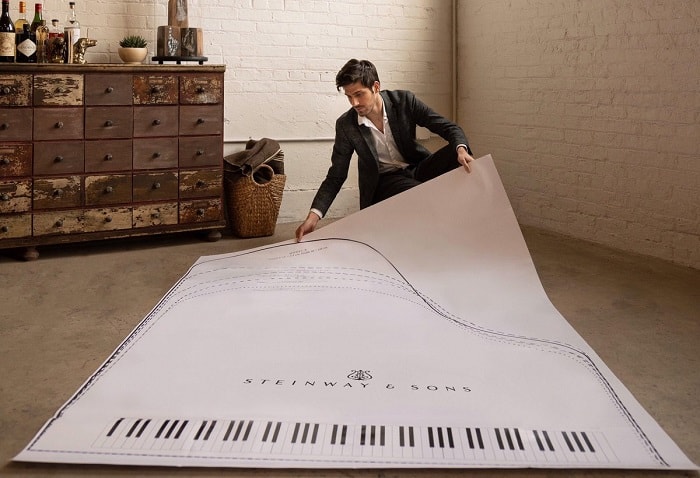 baby grand piano floor sizing