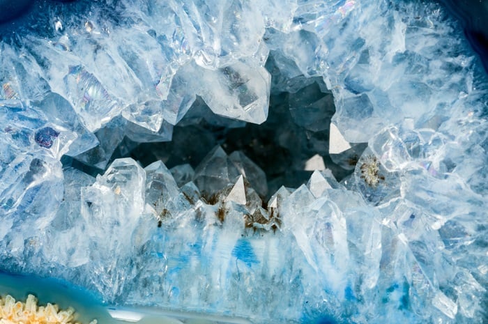 Blue Quartz Crystal Meaning geode