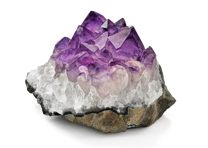 Crystals for protection rough amethyst quartz crystals