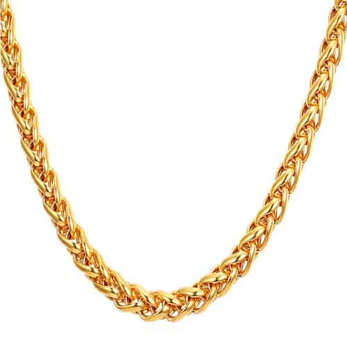 Necklace Chain Types Spiga chain