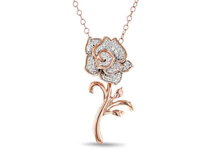 Platinum vs. white gold vs. yellow gold vs. rose gold necklace