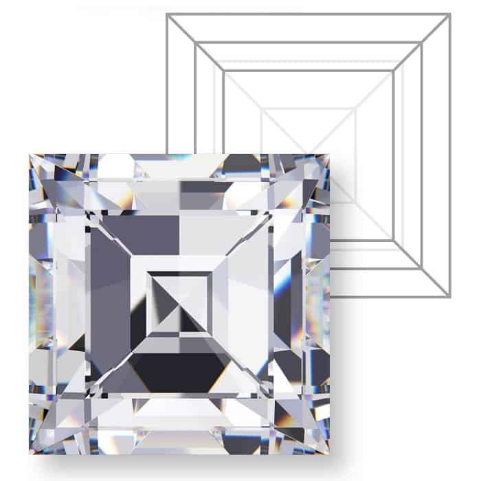types of diamond cuts Carré Carre step cut