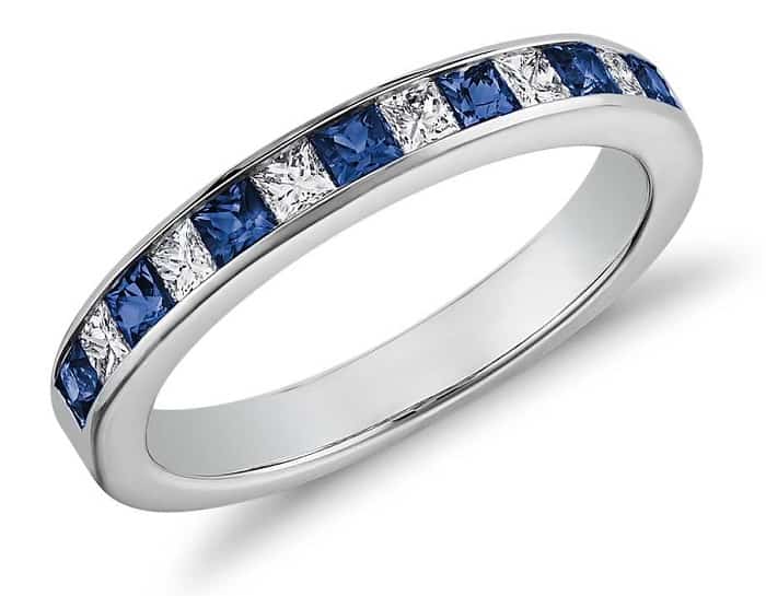 types of ring settings channel sapphire