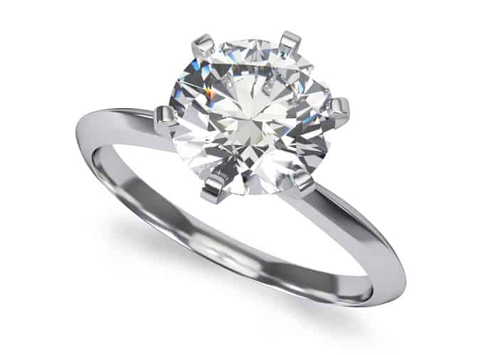 types of ring settings prong solitaire