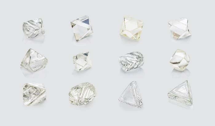 uncut diamond shapes