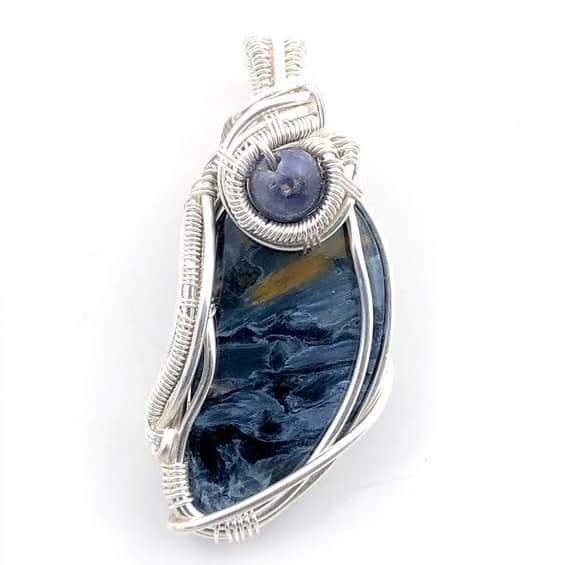 Best Crystals for Focus Blue scapolite pendant