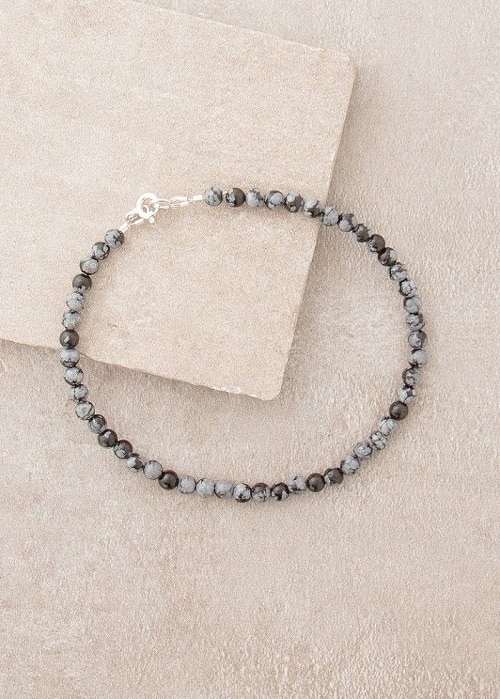 Best Crystals for Root Chakra Obsidian anklet