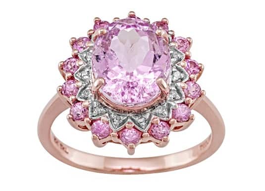 List Popular Gemstones Kunzite rose gold ring