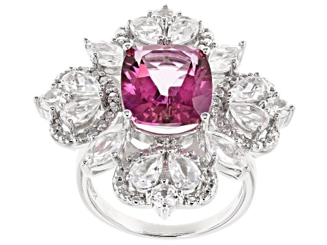 Pink Gemstones List pink topaz sterling silver ring