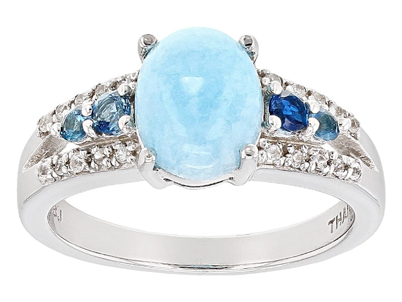 Blue Gemstones Hemimorphite ring