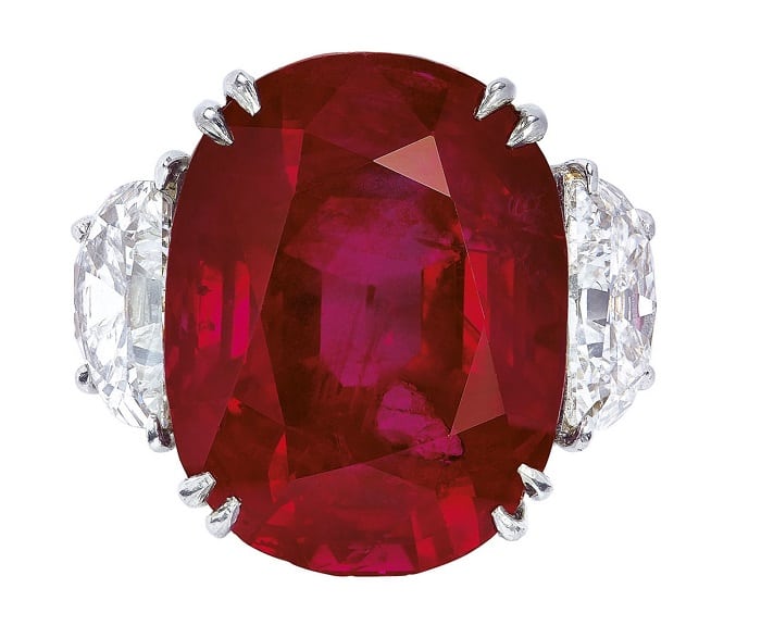 July Birthstone ruby sun rise