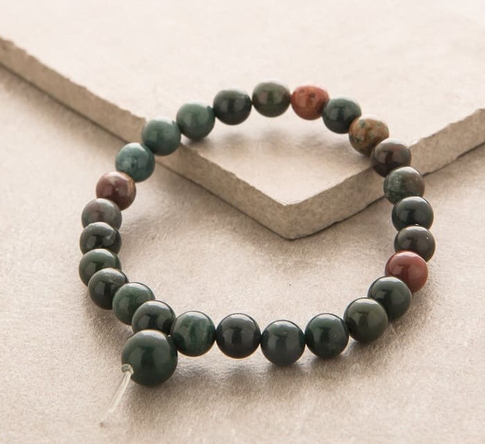 March birthstones bloodstone mala