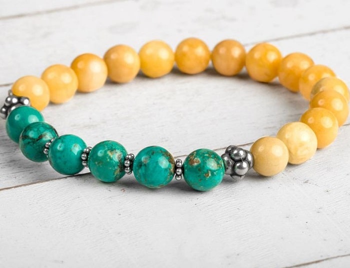 Yellow Gemstones jade bracelet