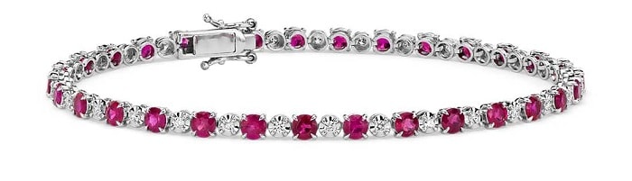 Garnet vs. Ruby bracelet