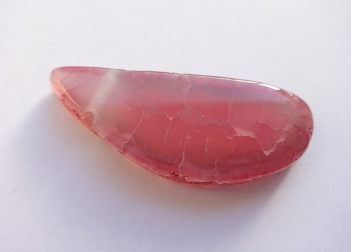pink agate raw