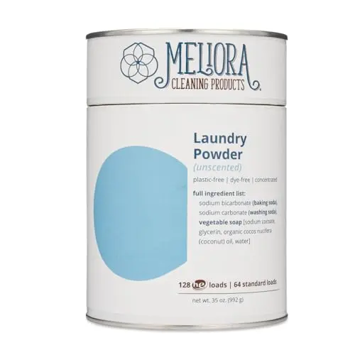 Meliora Cleaning Products Laundry Powder in eco-friendly packaging