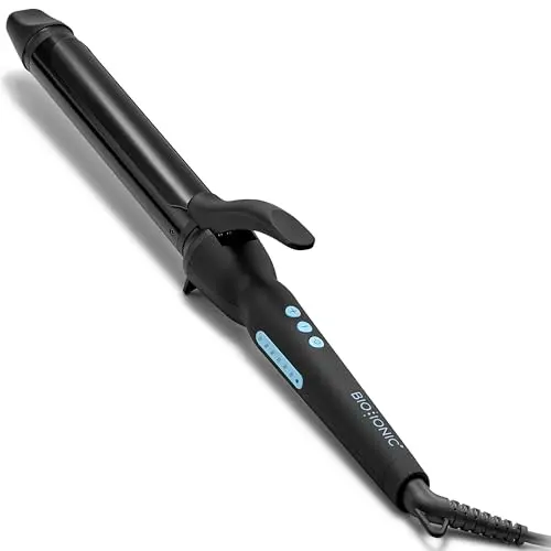 Bio Ionic Long Barrel Styler curling iron with ceramic barrel and moisture heat technology