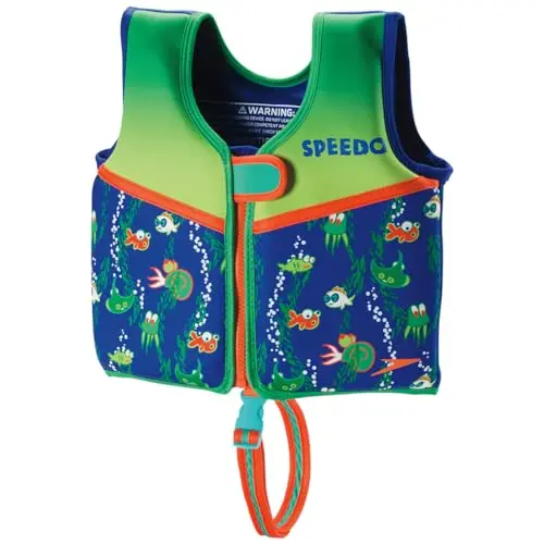Speedo child's neoprene swim vest in azure color