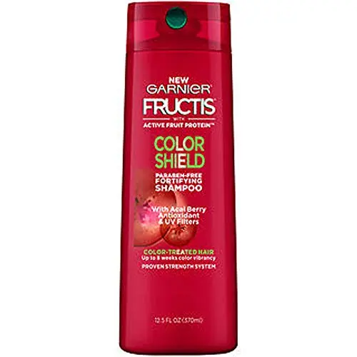 Garnier Fructis Color Shield Shampoo bottle for color treated hair