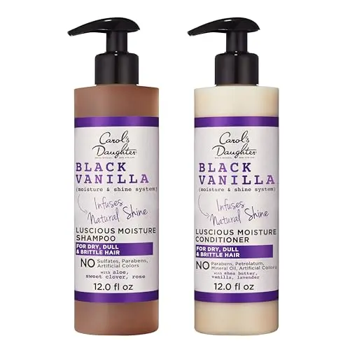 Carol's Daughter Black Vanilla Sulfate Free Shampoo and Conditioner Set