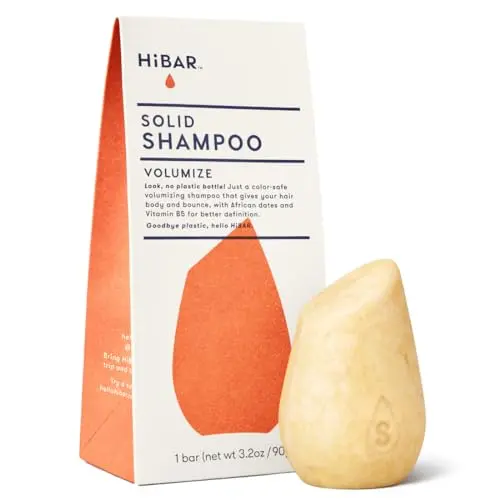 HIBAR Volumize solid shampoo bar for fine and flat hair.