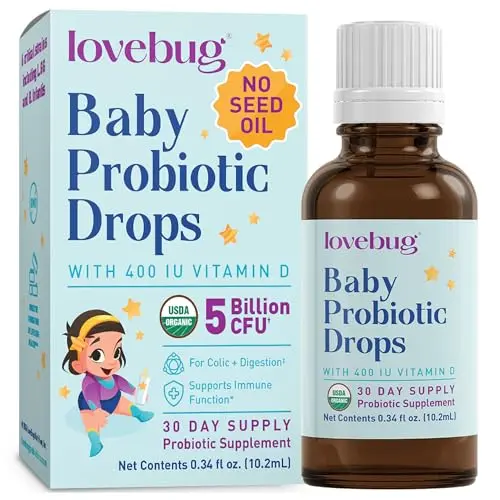 LOVEBUG Baby Probiotic Drops liquid bottle