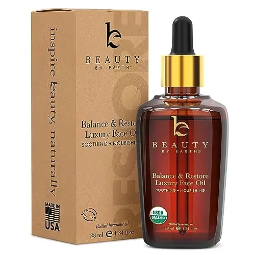 Beauty by Earth USDA Organic Face Oil bottle
