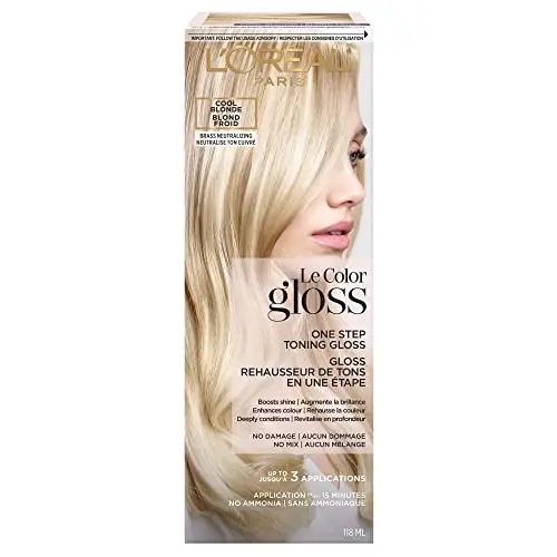 L'Oreal Paris Le Color One Step Toning Gloss tube in Cool Blonde