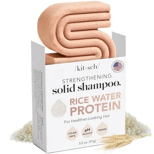 Kitsch Rice Water Shampoo Bar for strengthening dry hair