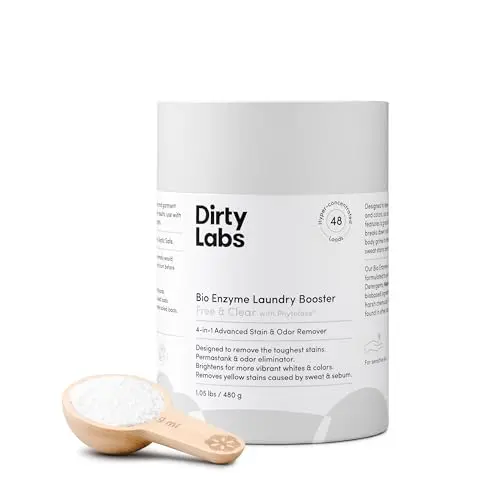 Dirty Labs Bio Enzyme Laundry Booster powder in cardboard box