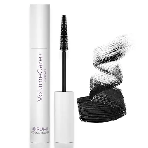 Rumi Cosmetiques VolumeCare+ Mascara for older women in black packaging