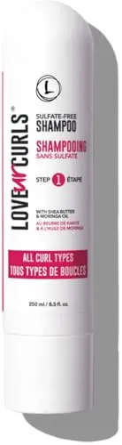 Love Ur Curls sulfate free moisturizing shampoo tube