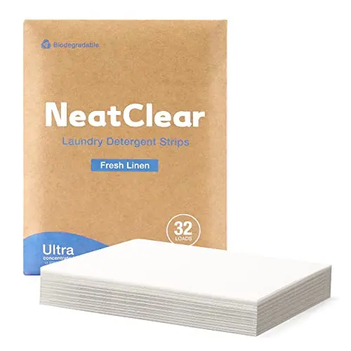NeatClear Eco-friendly Laundry Detergent Sheets travel pack