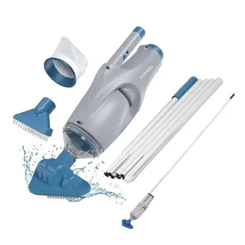 Kokido XV110 handheld cordless pool vacuum with pole