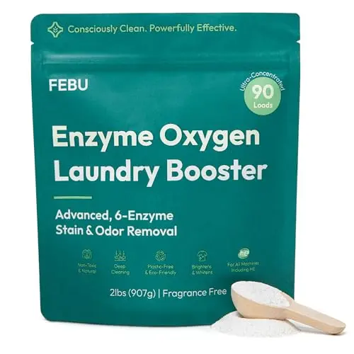 FEBU Enzyme Oxygen Laundry Booster powder in bag
