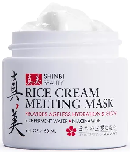 Shinbi Beauty Japanese organic rice facial mask jar