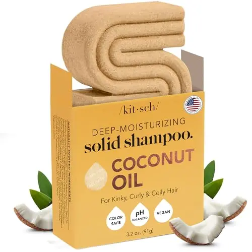 Kitsch Coconut Oil Shampoo Bar for curly, dry hair