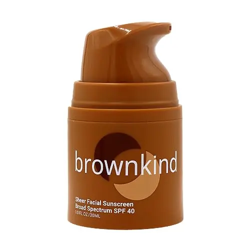 brownkind Sheer Facial Sunscreen SPF 40 tube
