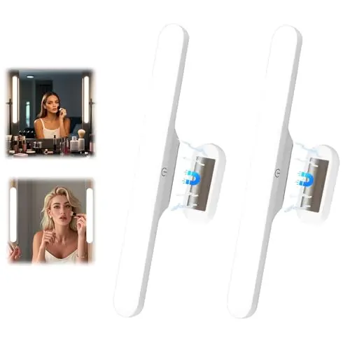 Silanit two-pack rechargeable LED vanity light strips