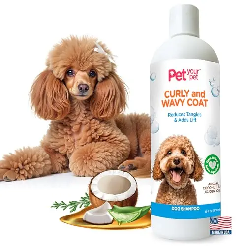Pet Your Pet Natural Dog Shampoo for Curly and Wavy Coats bottle