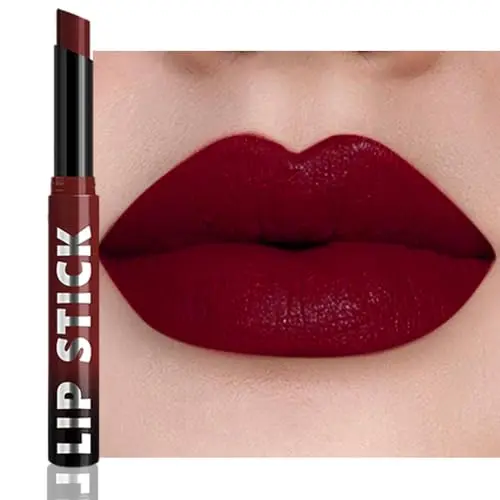 IATMOMOD Maroon Red Matte Lipstick Crayon in shade A07