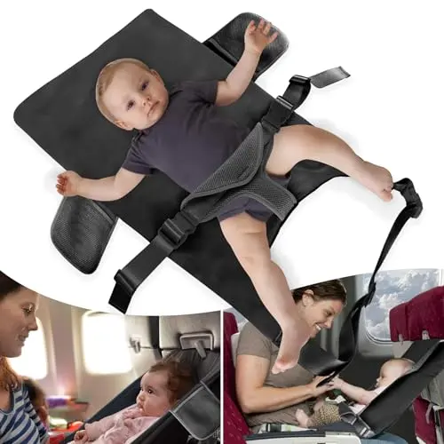 LoTanop Toddler Airplane Bed attached to a tray table, creating a sleeping space